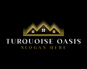 Luxury Roofing House logo design