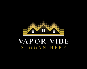 Luxury Roofing House logo design