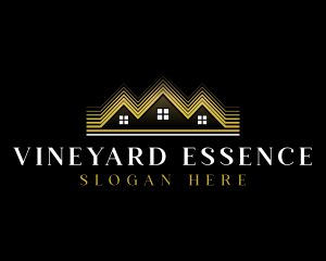 Luxury Roofing House logo design