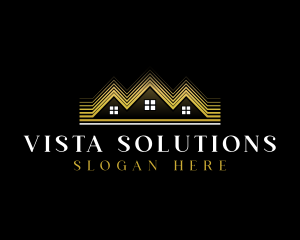 Luxury Roofing House logo design