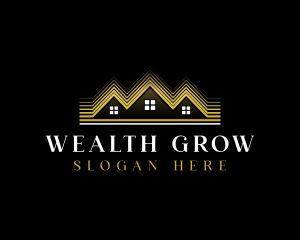 Luxury Roofing House logo design