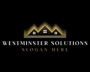 Luxury Roofing House logo design