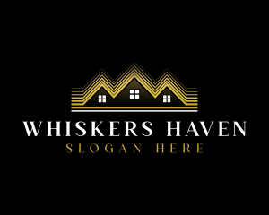 Luxury Roofing House logo design