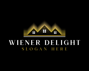 Luxury Roofing House logo design