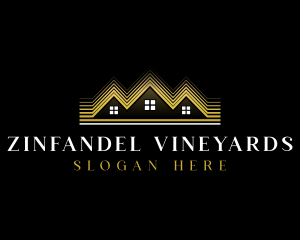 Luxury Roofing House logo design