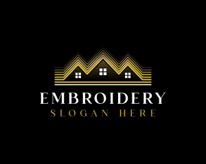 Luxury Roofing House logo design