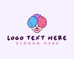 Parade - Sweet Cotton Candy Clown logo design