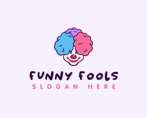 Clown - Sweet Cotton Candy Clown logo design