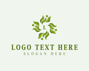 Gardening - Eco Gardening Leaves logo design