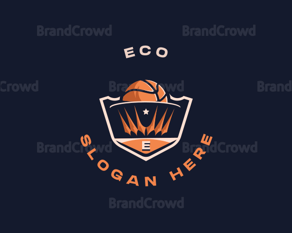 Basketball Crown Competition Logo