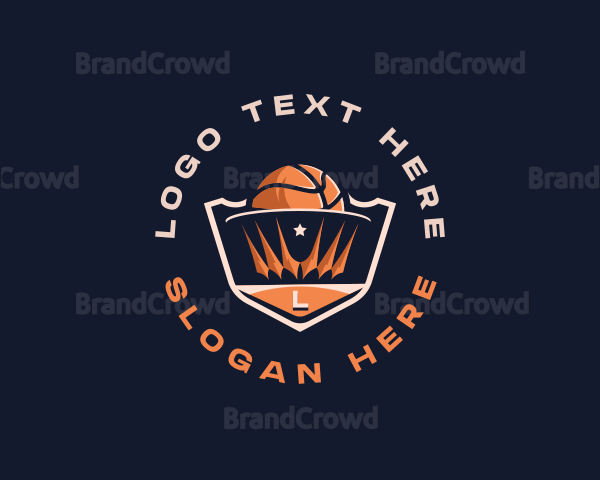 Basketball Crown Competition Logo