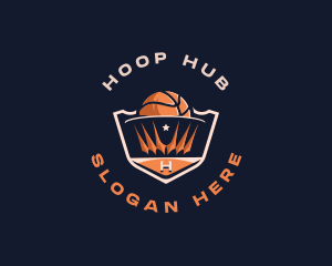 Hoop - Basketball Crown Competition logo design