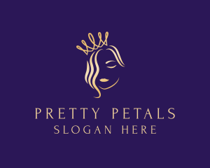 Royal Hair Stylist Salon logo design