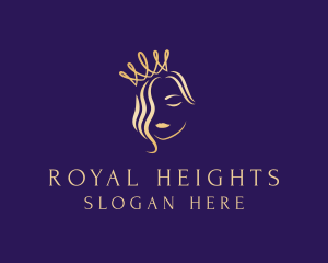 Royal Hair Stylist Salon logo design