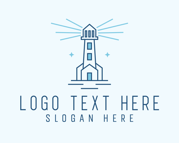 Coastal - Coastal Lighthouse Beacon logo design
