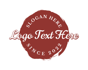 Style - Red Paint Brand logo design