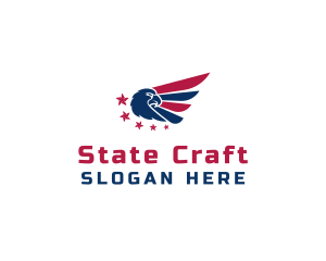 State - Veteran Eagle Wings logo design