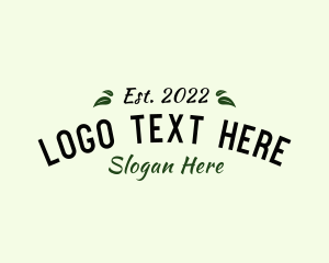 Wordmark - Eco Natural Leaf logo design