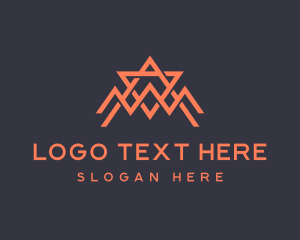 Geometric - Abstract Star Letter A logo design