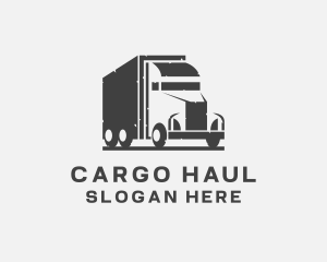 Delivery Freight Truck logo design