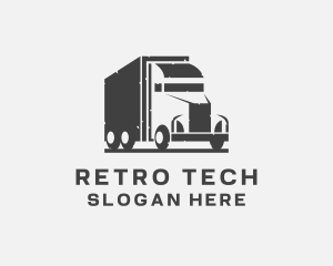 Delivery Freight Truck logo design