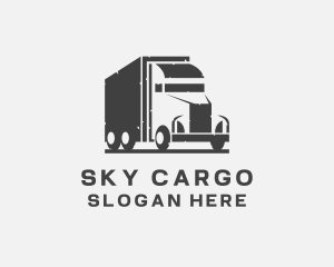 Delivery Freight Truck logo design