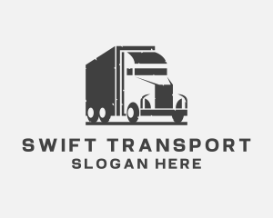 Delivery Freight Truck logo design