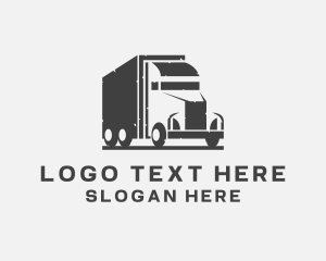 Movers - Delivery Freight Truck logo design