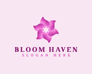 Flower Petal Wellness logo design