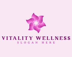 Flower Petal Wellness logo design