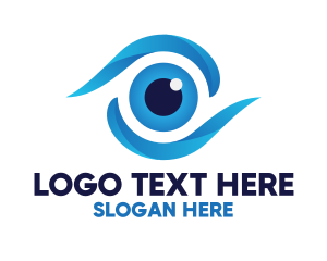 Ophthalmologist - Eye Swoosh Lens logo design