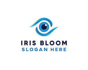 Iris - Eye Swoosh Lens logo design