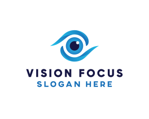 Lens - Eye Swoosh Lens logo design