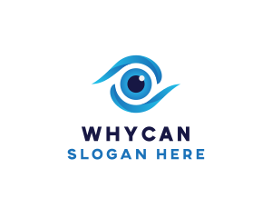 Modern - Eye Swoosh Lens logo design