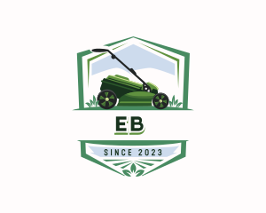 Lawn Mower Gardener Logo