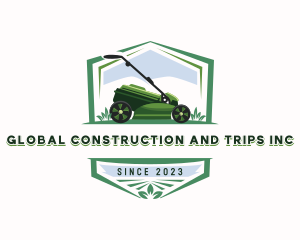 Garden Shears - Lawn Mower Gardener logo design