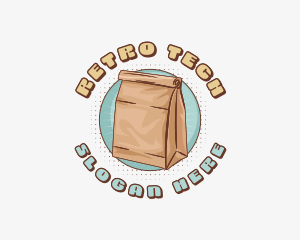 Retro Paper Bag logo design