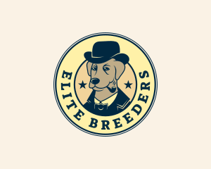 Vintage Tuxedo Dog logo design