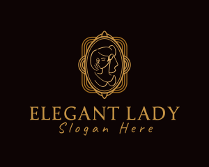 Elegant Pendant Lady  logo design