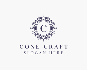 Floral Leaf Ornament logo design