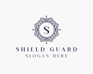 Golden - Floral Leaf Ornament logo design