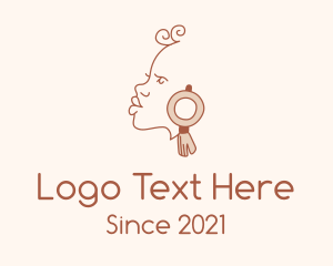 Couture - Tribal Woman Earring logo design