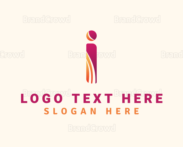 Gradient Designer Letter I Logo