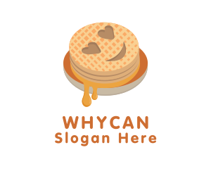 Heart - Emoji Waffle Breakfast logo design
