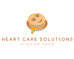 Emoji Waffle Breakfast logo design