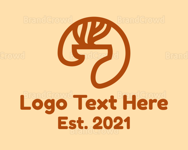 Deer Head Antlers Logo