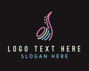 Nightclub - Studio Bar Saxophone logo design