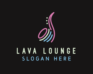 Studio Bar Saxophone logo design