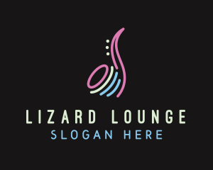 Studio Bar Saxophone logo design