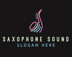 Studio Bar Saxophone logo design